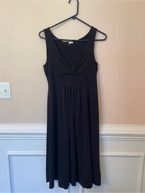 J. Crew Black cotton knit Tank Dress
